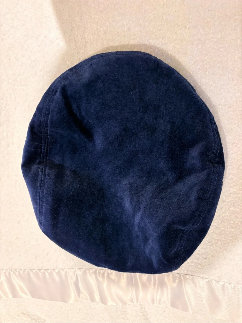 Toddler Blue Velvet Newsboy Cap